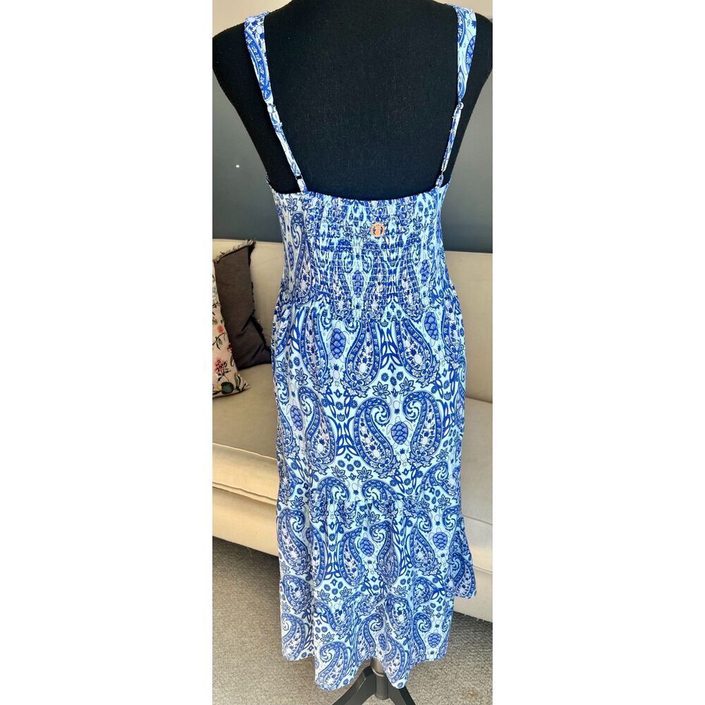 Simply Southern Blue Nautical Print Sundress - Size Small - Picture 6 of 7